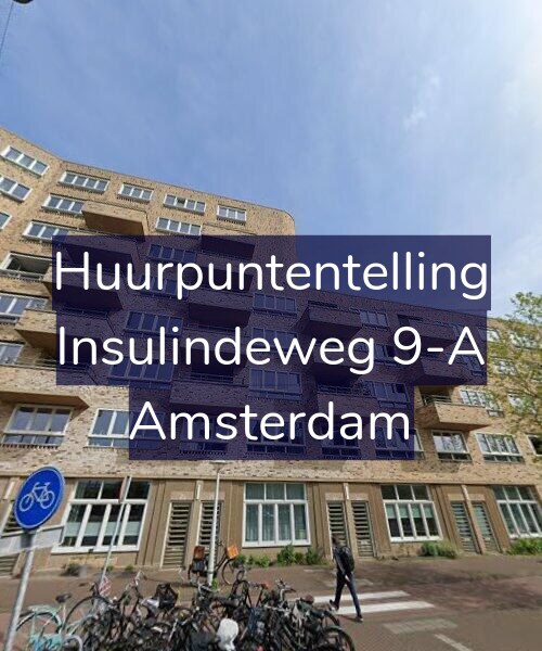 Foto gevel Huurpuntentelling voor Insulindeweg 9-A, Amsterdam