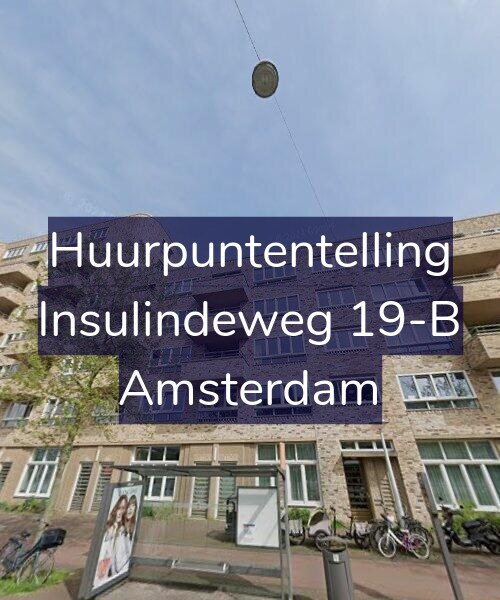 Foto gevel Huurpuntentelling voor Insulindeweg 19-B, Amsterdam