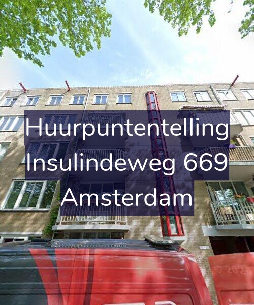 Foto gevel Huurpuntentelling voor Insulindeweg 669, Amsterdam