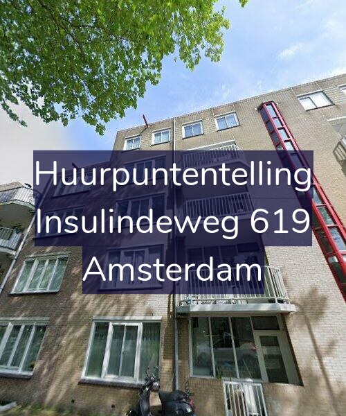 Foto gevel Huurpuntentelling voor Insulindeweg 619, Amsterdam