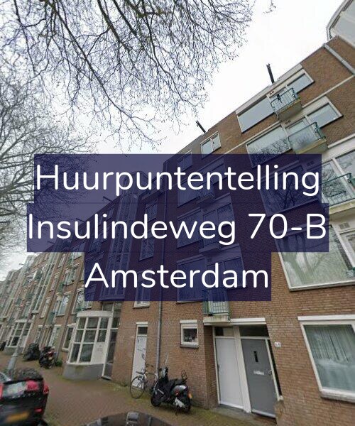 Foto gevel Huurpuntentelling voor Insulindeweg 70-B, Amsterdam