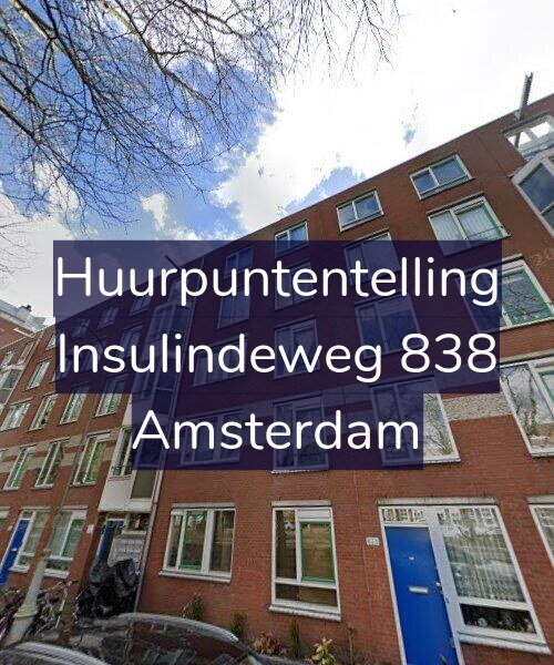 Foto gevel Huurpuntentelling voor Insulindeweg 838, Amsterdam