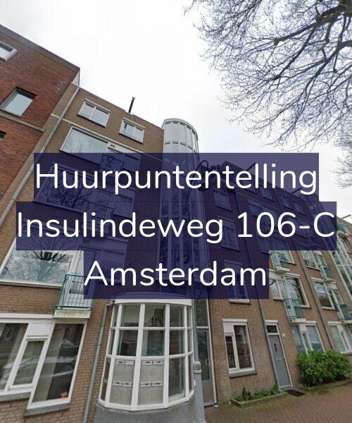 Foto gevel Huurpuntentelling voor Insulindeweg 106-C, Amsterdam