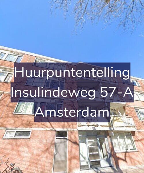 Foto gevel Huurpuntentelling voor Insulindeweg 57-A, Amsterdam
