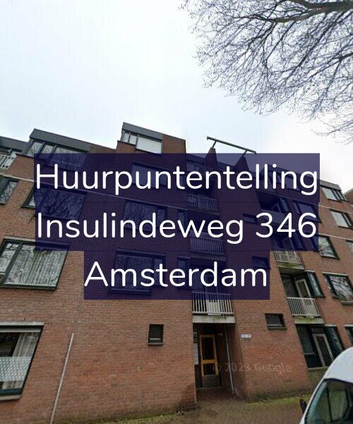 Foto gevel Huurpuntentelling voor Insulindeweg 346, Amsterdam