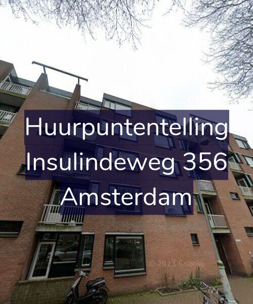 Foto gevel Huurpuntentelling voor Insulindeweg 356, Amsterdam