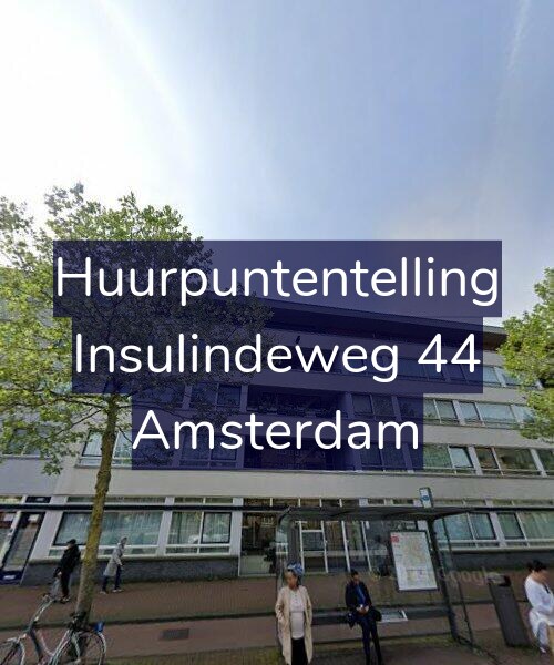 Foto gevel Huurpuntentelling voor Insulindeweg 44, Amsterdam