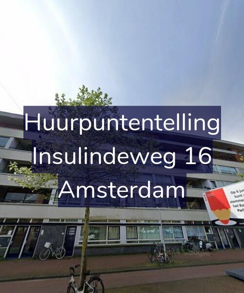 Foto gevel Huurpuntentelling voor Insulindeweg 16, Amsterdam