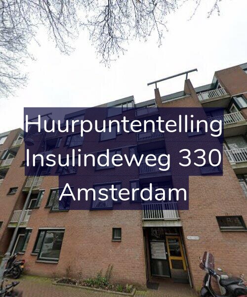 Foto gevel Huurpuntentelling voor Insulindeweg 330, Amsterdam