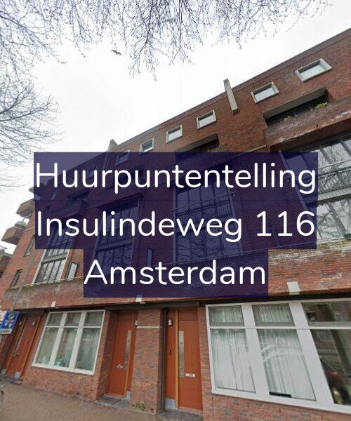 Foto gevel Huurpuntentelling voor Insulindeweg 116, Amsterdam