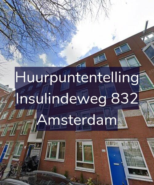 Foto gevel Huurpuntentelling voor Insulindeweg 832, Amsterdam