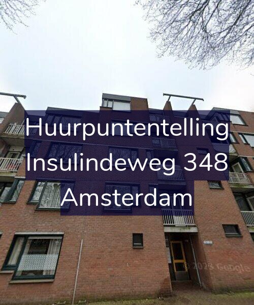 Foto gevel Huurpuntentelling voor Insulindeweg 348, Amsterdam
