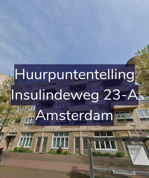 Foto gevel Huurpuntentelling voor Insulindeweg 23-A, Amsterdam