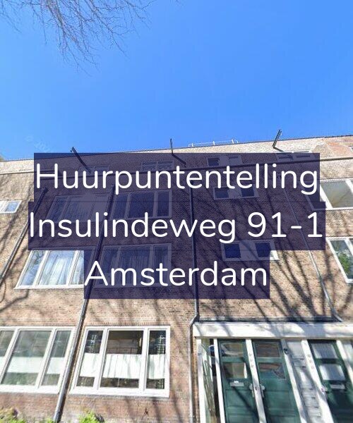 Foto gevel Huurpuntentelling voor Insulindeweg 91-1, Amsterdam