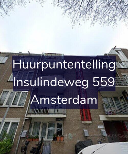 Foto gevel Huurpuntentelling voor Insulindeweg 559, Amsterdam