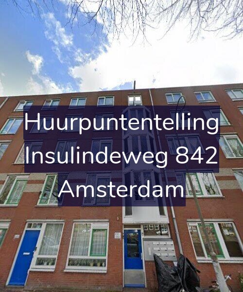 Foto gevel Huurpuntentelling voor Insulindeweg 842, Amsterdam