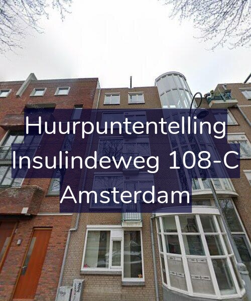 Foto gevel Huurpuntentelling voor Insulindeweg 108-C, Amsterdam