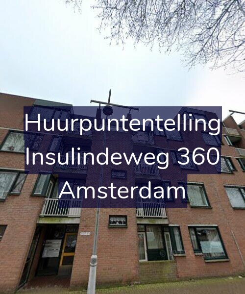 Foto gevel Huurpuntentelling voor Insulindeweg 360, Amsterdam