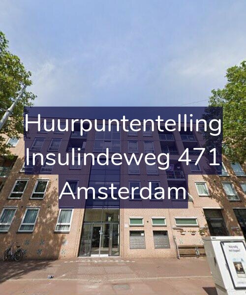 Foto gevel Huurpuntentelling voor Insulindeweg 471, Amsterdam