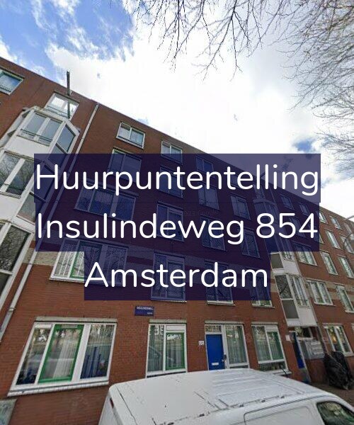 Foto gevel Huurpuntentelling voor Insulindeweg 854, Amsterdam