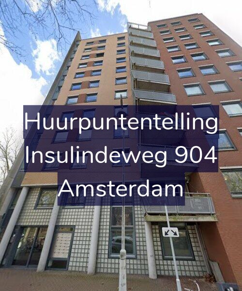 Foto gevel Huurpuntentelling voor Insulindeweg 904, Amsterdam