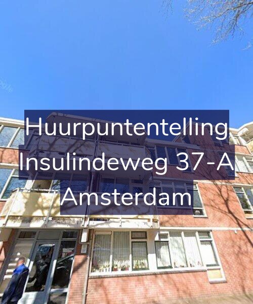 Foto gevel Huurpuntentelling voor Insulindeweg 37-A, Amsterdam