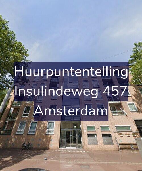 Foto gevel Huurpuntentelling voor Insulindeweg 457, Amsterdam