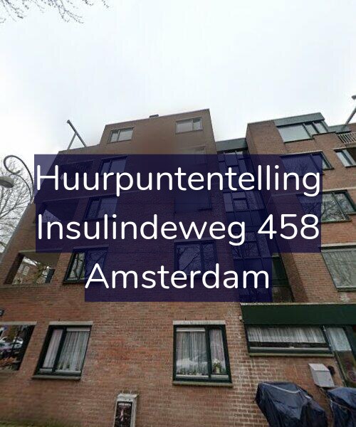 Foto gevel Huurpuntentelling voor Insulindeweg 458, Amsterdam