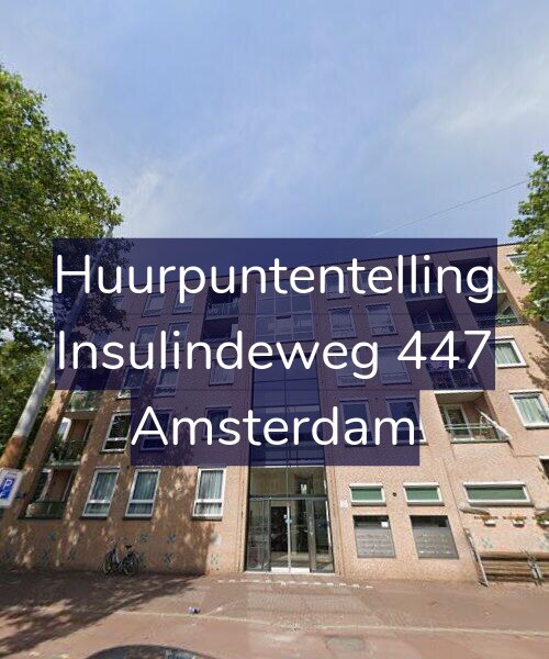 Foto gevel Huurpuntentelling voor Insulindeweg 447, Amsterdam