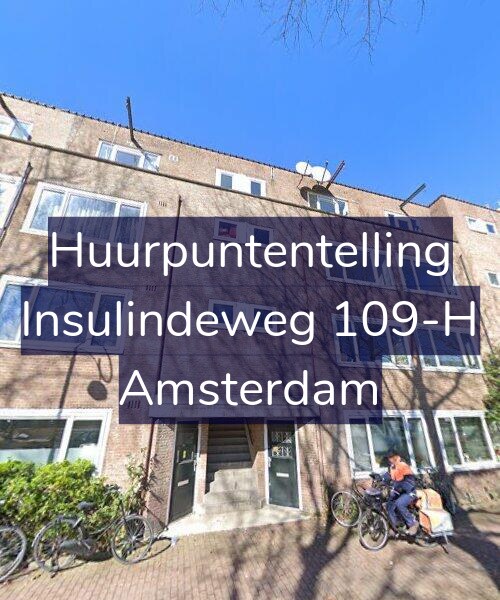 Foto gevel Huurpuntentelling voor Insulindeweg 109-H, Amsterdam