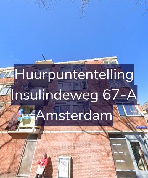Foto gevel Huurpuntentelling voor Insulindeweg 67-A, Amsterdam