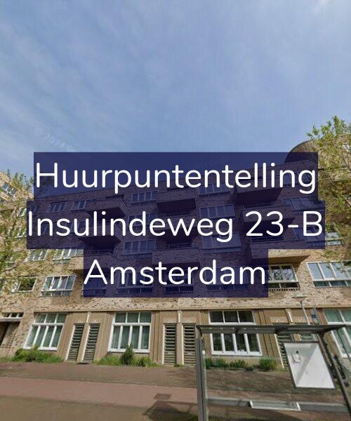 Foto gevel Huurpuntentelling voor Insulindeweg 23-B, Amsterdam