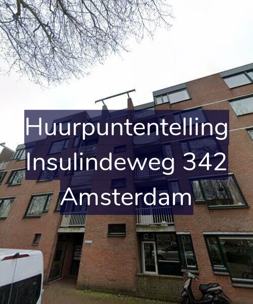 Foto gevel Huurpuntentelling voor Insulindeweg 342, Amsterdam