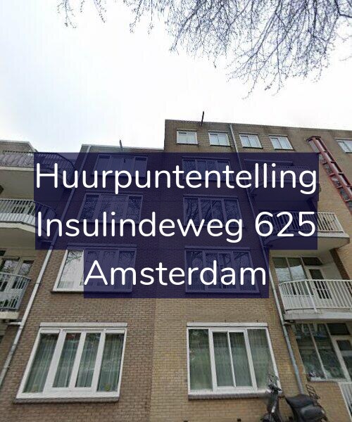 Foto gevel Huurpuntentelling voor Insulindeweg 625, Amsterdam