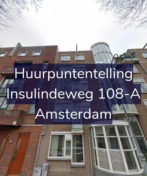 Foto gevel Huurpuntentelling voor Insulindeweg 108-A, Amsterdam