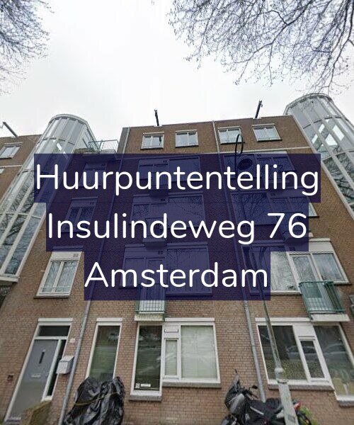 Foto gevel Huurpuntentelling voor Insulindeweg 76, Amsterdam