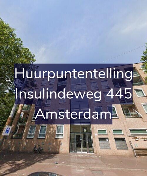 Foto gevel Huurpuntentelling voor Insulindeweg 445, Amsterdam