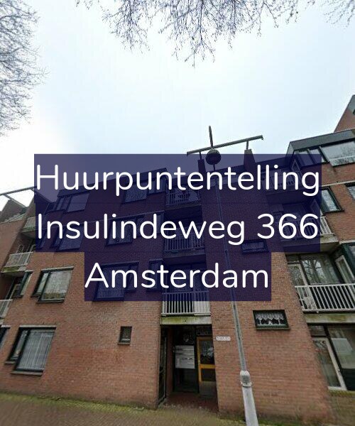 Foto gevel Huurpuntentelling voor Insulindeweg 366, Amsterdam