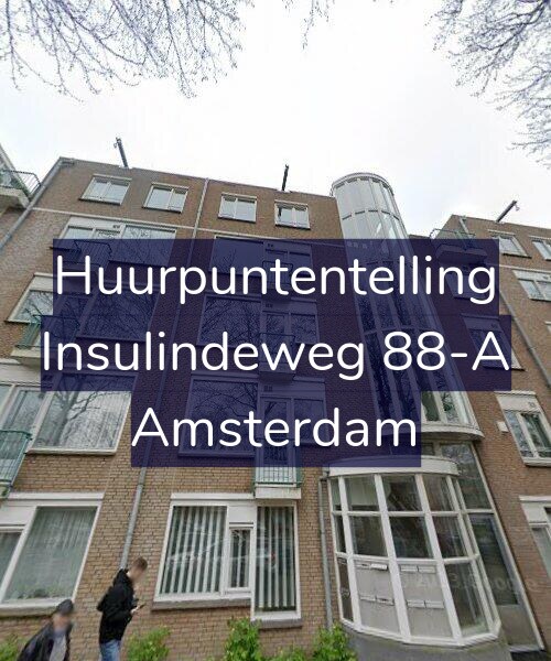 Foto gevel Huurpuntentelling voor Insulindeweg 88-A, Amsterdam