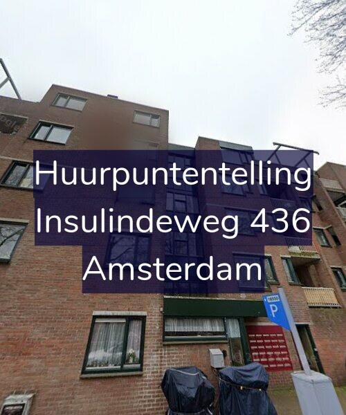 Foto gevel Huurpuntentelling voor Insulindeweg 436, Amsterdam