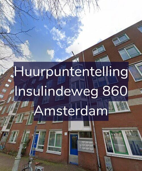 Foto gevel Huurpuntentelling voor Insulindeweg 860, Amsterdam