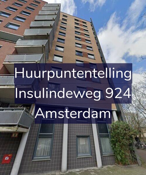Foto gevel Huurpuntentelling voor Insulindeweg 924, Amsterdam