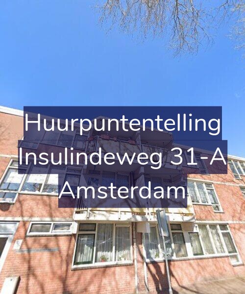Foto gevel Huurpuntentelling voor Insulindeweg 31-A, Amsterdam