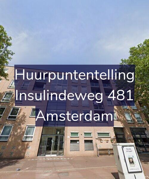 Foto gevel Huurpuntentelling voor Insulindeweg 481, Amsterdam