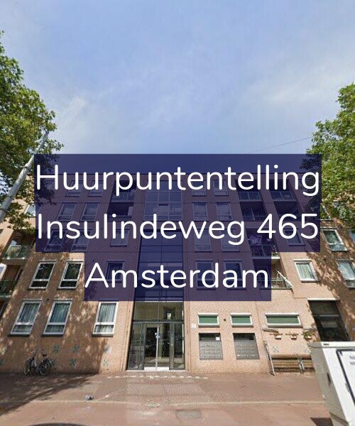 Foto gevel Huurpuntentelling voor Insulindeweg 465, Amsterdam