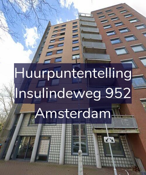 Foto gevel Huurpuntentelling voor Insulindeweg 952, Amsterdam