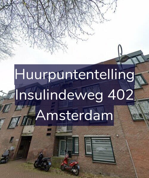Foto gevel Huurpuntentelling voor Insulindeweg 402, Amsterdam