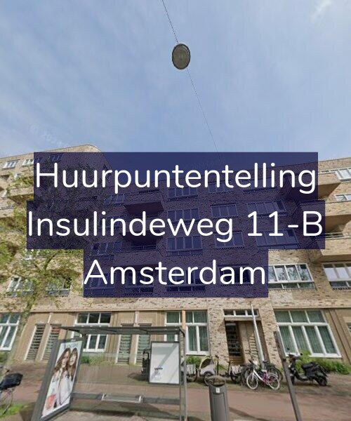 Foto gevel Huurpuntentelling voor Insulindeweg 11-B, Amsterdam