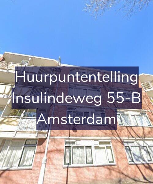 Foto gevel Huurpuntentelling voor Insulindeweg 55-B, Amsterdam