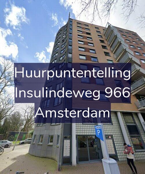 Foto gevel Huurpuntentelling voor Insulindeweg 966, Amsterdam